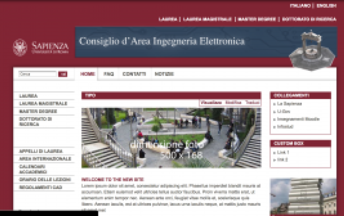 Anteprima homepage